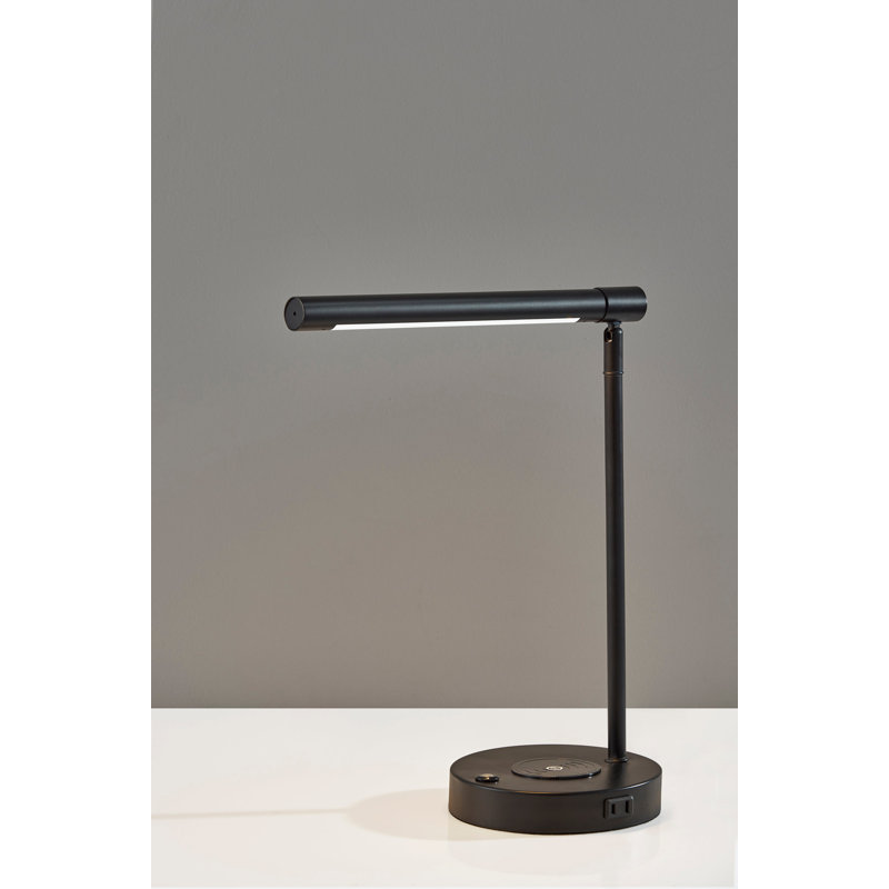 Lampe de bureau à DEL sans fil Dax, Noir, noir, noir, noir, Noir, Noir, noir, noir, noir
