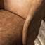 Chaise avec accoudoirs en cuir Halstead