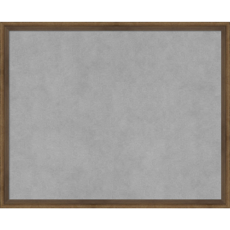 Tableau magnétique encadré bronze clair Lucie, H 17 po x l 21 po