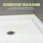 36 po P 36 po X P 5 1/2 po Base de douche H