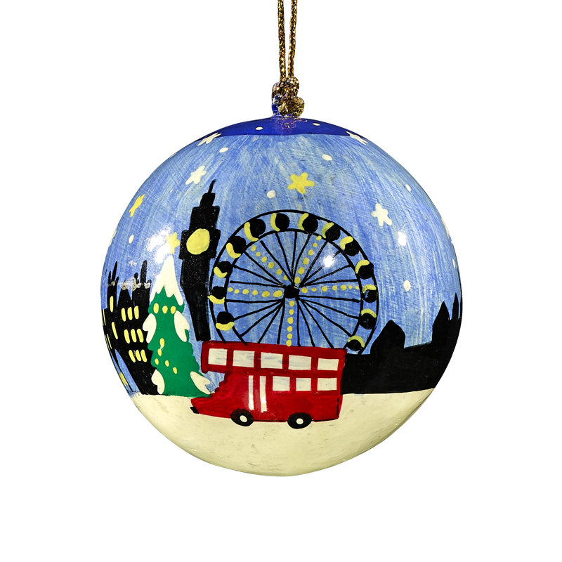 7.62cm Handmade Paper Bauble