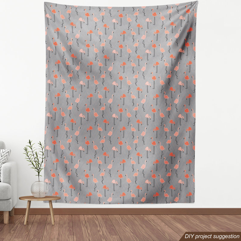 Tissu flamant rose, l 36 po x L 360 po