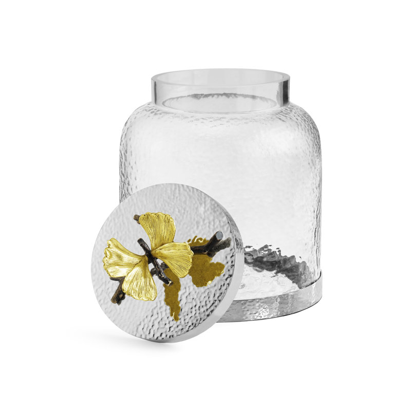 Butterfly Ginkgo Jar