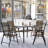 Metal Outdoor Dining Table With Umbrella Hole-1599392996