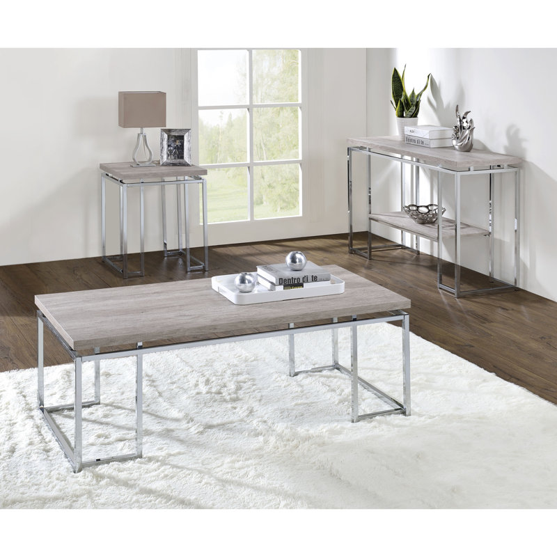 Table de bout carrée avec plateau en chêne naturel et base de style traîneau, design contemporain pour le salon, l 19 po de largeur, 24 po de hauteur avec structure en métal au fini, dimensions 19 x 19 x 24