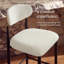 Tabourets de bar Velora 25,8 po H, revêtement en chenille, sans accoudoirs, structure en métal-1293797266