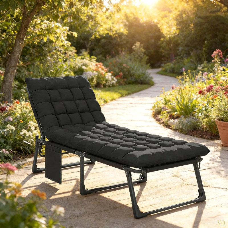 Fauteuil inclinable confortable, Noir