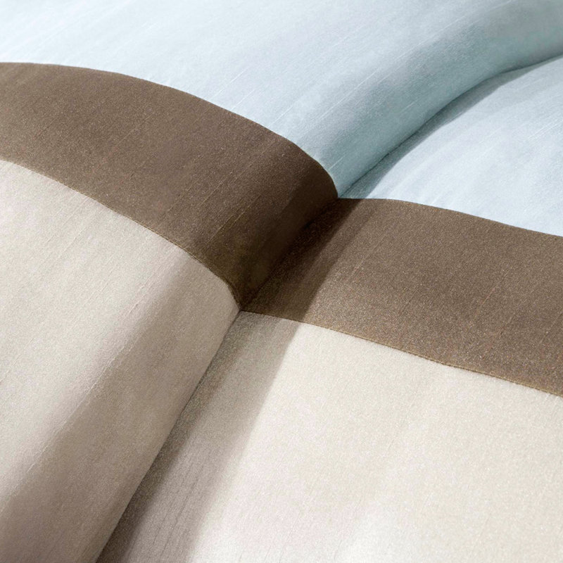 King 7 Comforter , Neutral Color Bedding, Transitional Design, Includes Comforter, , 2 Shams, 1 Square, And Pillows 7 Piece Bedding