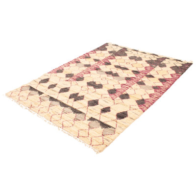 Gracie-Mai One-of-a-Kind 7'10" X 10'0" New Age Wool Area Rug in Cream