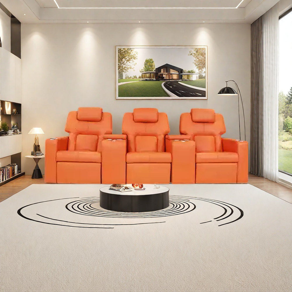 ANCOREY Private villa high-end home theater sofa | Wayfair - High-End Homes With A Private Theater