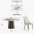Zyriana 6 - Person Pedestal Dining Set-222456963