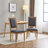 Solid Rubberwood Frame Upholstered Dining Chairs-1778363923-1778363933