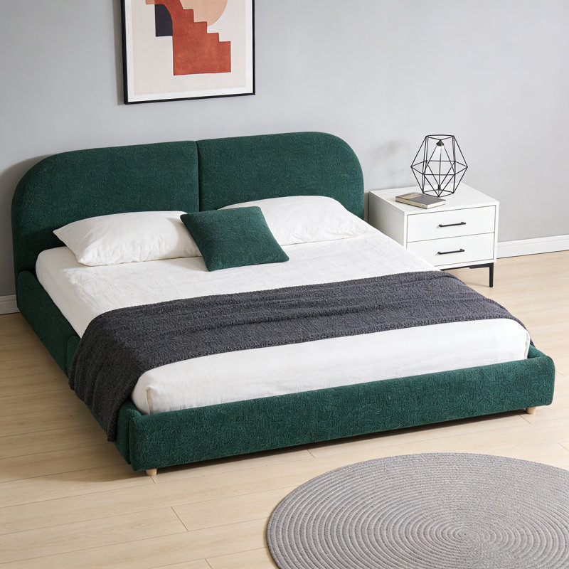 Structure de lit King, Vert