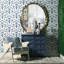 Mullholland Round Stainless Steel Mirror
