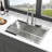 33X22 Inch Kitchen Sink Drop-In 16 Gauge Stainless Steel Single Bowl Topmount Kitchen Sink