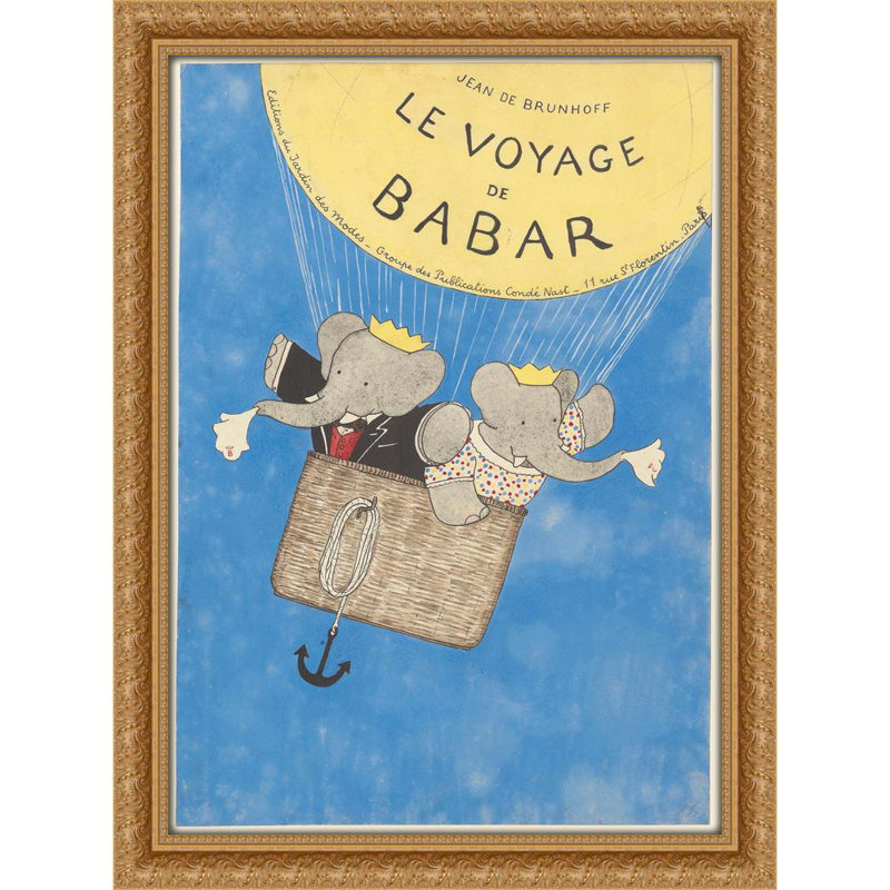 Babar's Journey Pl. 02 (1932), H 31 po x l 26 po