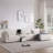 Modular Sectional Sofa With Storage Console And Movable Ottoman