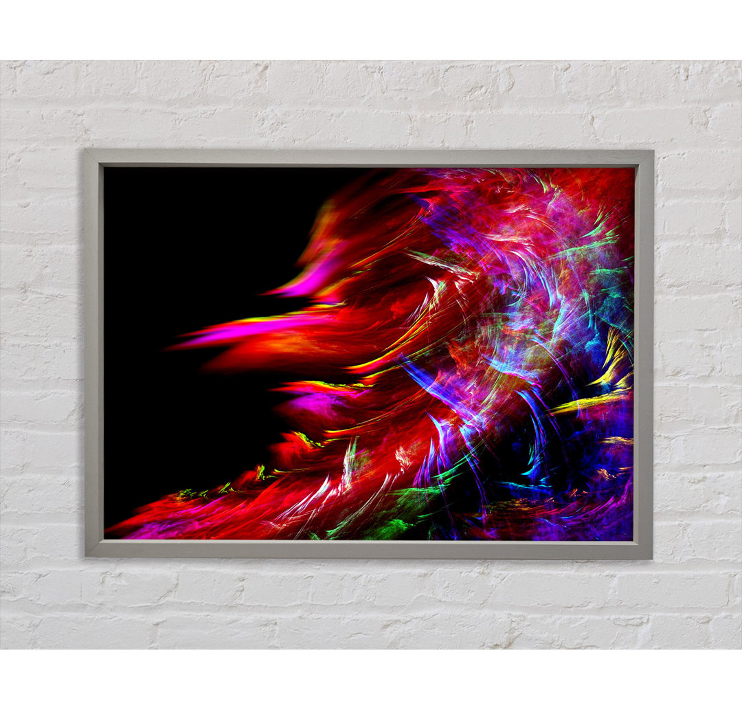 Gerahmtes Wandbild Rainbow Inferno