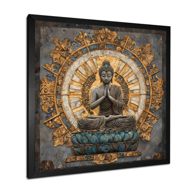 Bouddha murmurant la lumière du bouddhisme II - impression d'art mural bouddhisme