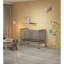 Lit de bébé convertible 3-en-1 gris orage, fabriqué en bois massif durable; finition non toxique, livré avec roues verrouillables, mobilier de chambre de bébé en bois-1894209350
