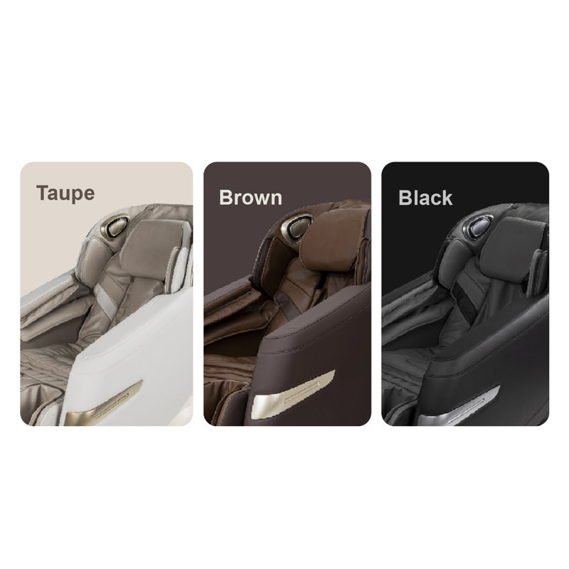 Taupe Faux Leather Full Body Zero Gravity Massage Chair