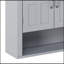 Armoire de rangement murale pour salle de bain, armoire murale multifonctionnelle avec tablettes réglables, armoire à pharmacie pour la salle de lavage et la cuisine et le salon, gris-1507611662