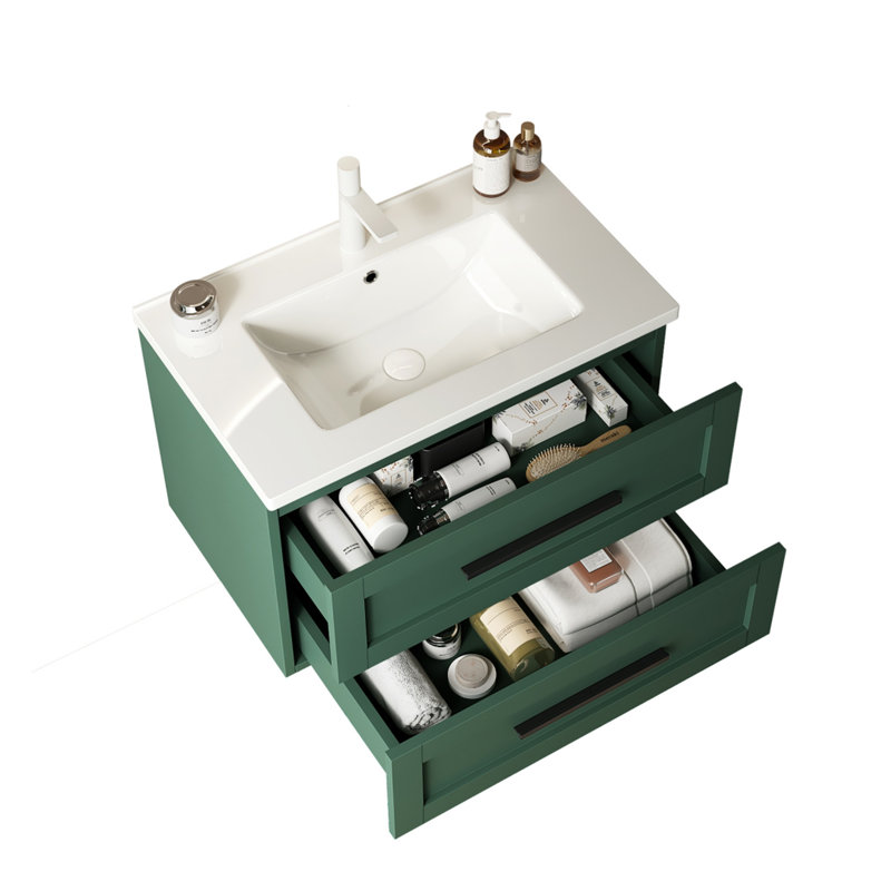 Meuble-lavabo sophistiqué avec lavabo de qualité supérieure et espace de rangement abondant