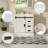 31" Sliding Barn Door Bathroom Vanity with Sink,  Farmhouse Small Single Bathroom Vanity Set-98181813