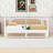 Wood Daybed with Trundle and Rattan Frame-1070943263-1070943261