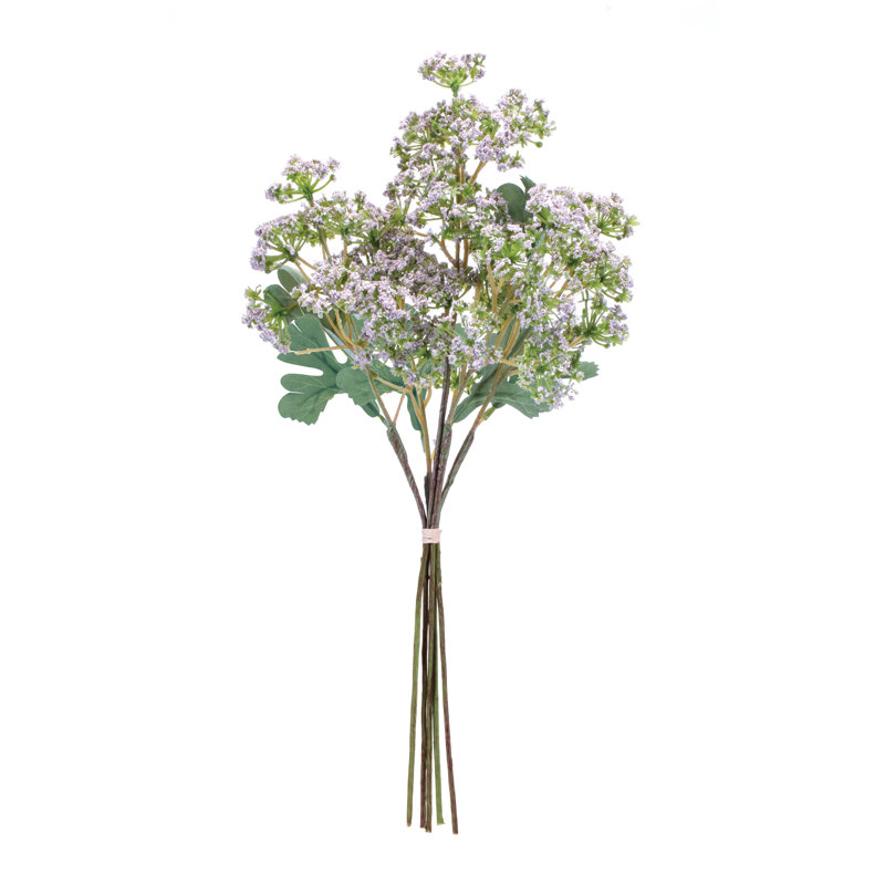 Ensemble de 2 fleurs Angelica, Vert / mauve