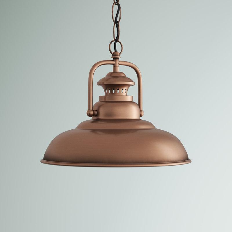 Wellington 1 - Light Dome Pendant, Copper