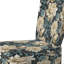 Chaise d'appoint rembourrée blanche et bleue Symphony Of Petal Gardens