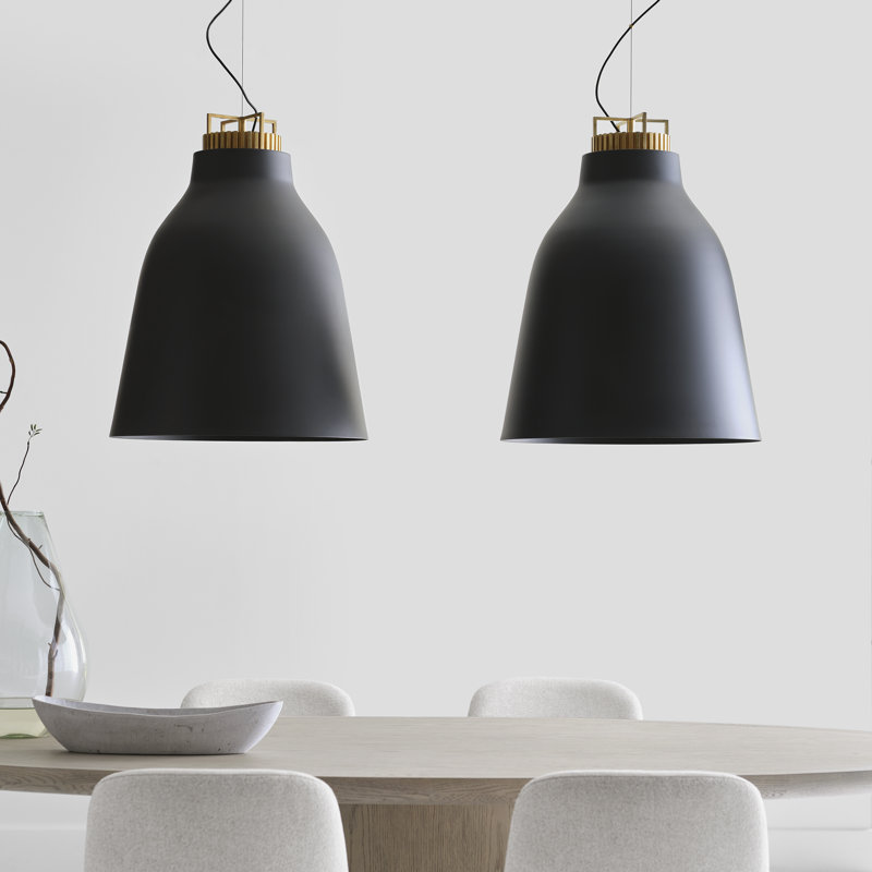 Forge 1 - Light LED Pendant, 31.9" H x 26" W x 26" D, Nightshade Black