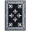 Tapis noir à bordure Goines-1669153382