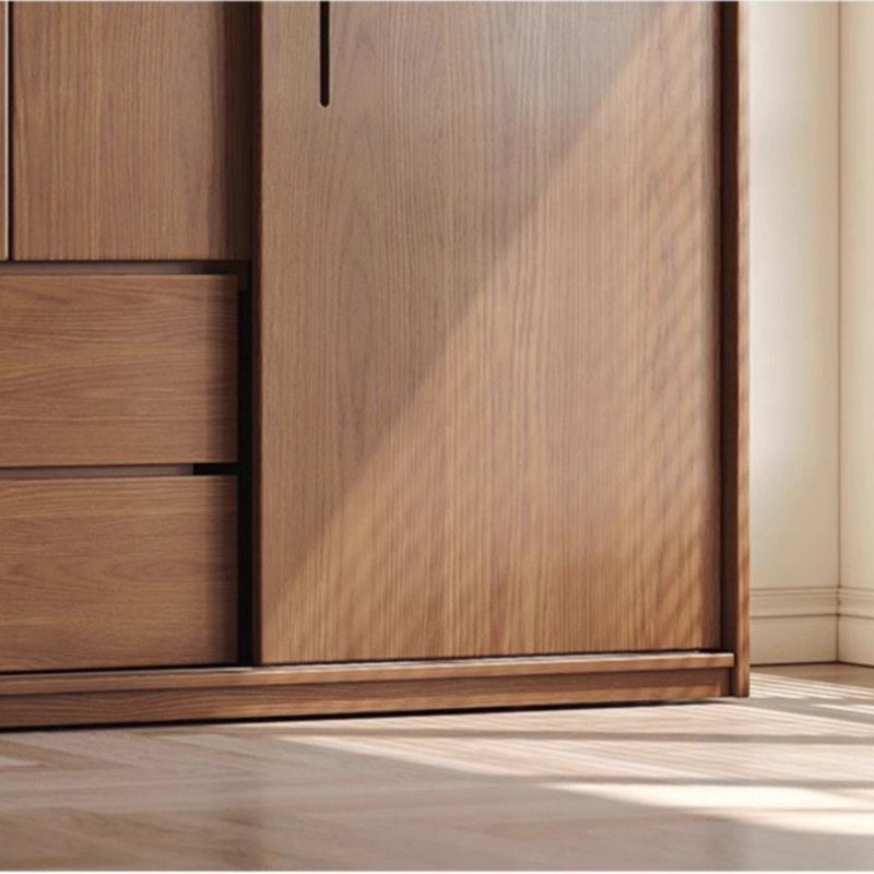 Retro And Simple Wardrobe, 78.74" H x 55.12" W x 23.62" D
