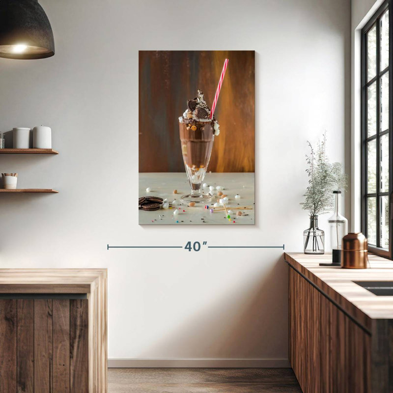 Yarlin Chocolate Cookie Milkshake, 39" H x 26" W