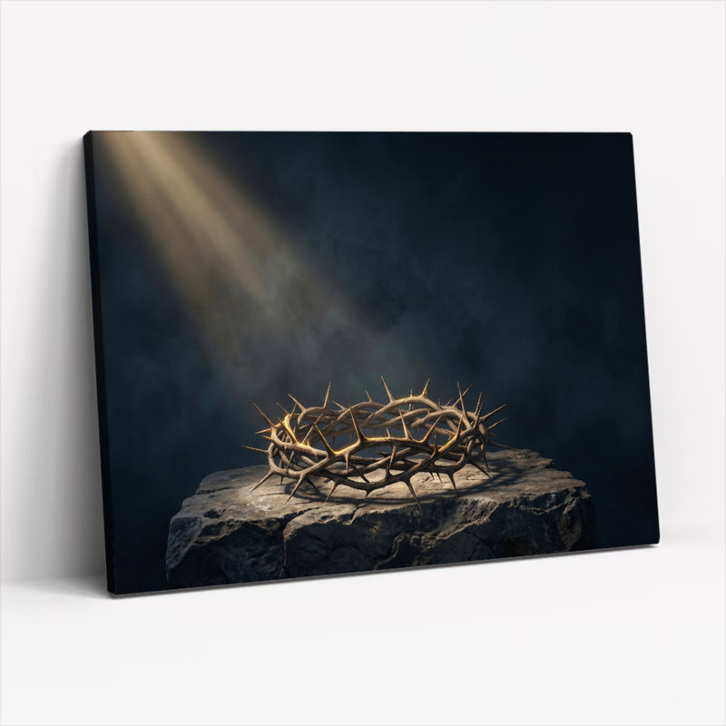 Couronne d'épines, reproduction d'art sur toile, ensemble de 1, 24"H x 36"W, Wrapped Canvas