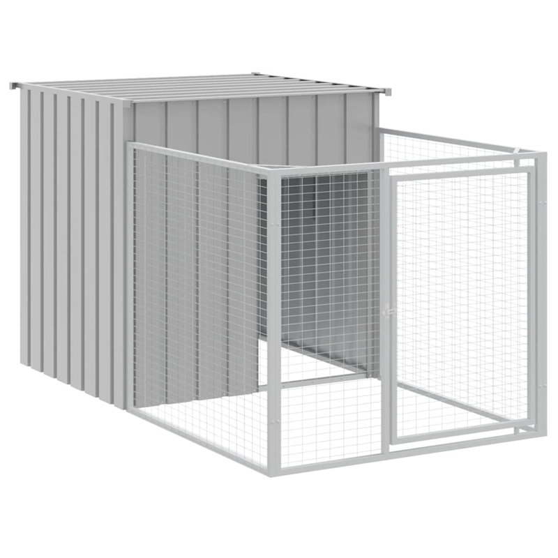 Birty Dog House, 110cm H x 110cm W x 201cm D, Light Grey