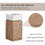 Meuble-lavabo simple de coin 12 po avec comptoir en céramique