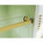 Frameless Double Sliding  Shower Door 56-60 "W X 74" H, 5/16 "(8Mm) Tempered Glass, Explosion Proof Film, Stainless Steel Handle, Square Tube Track, Brushed Gold-123210209