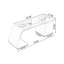 Bureau rectangulaire brun à 3 tiroirs-108308776-108308773