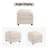 Drago 29'' W Square Upholstered Modern Ottoman-1961306186