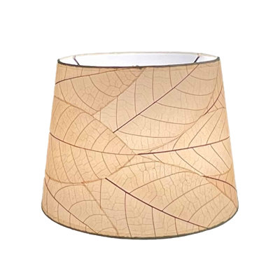 Abat-jour tambour en papier (vissé) en pêche
