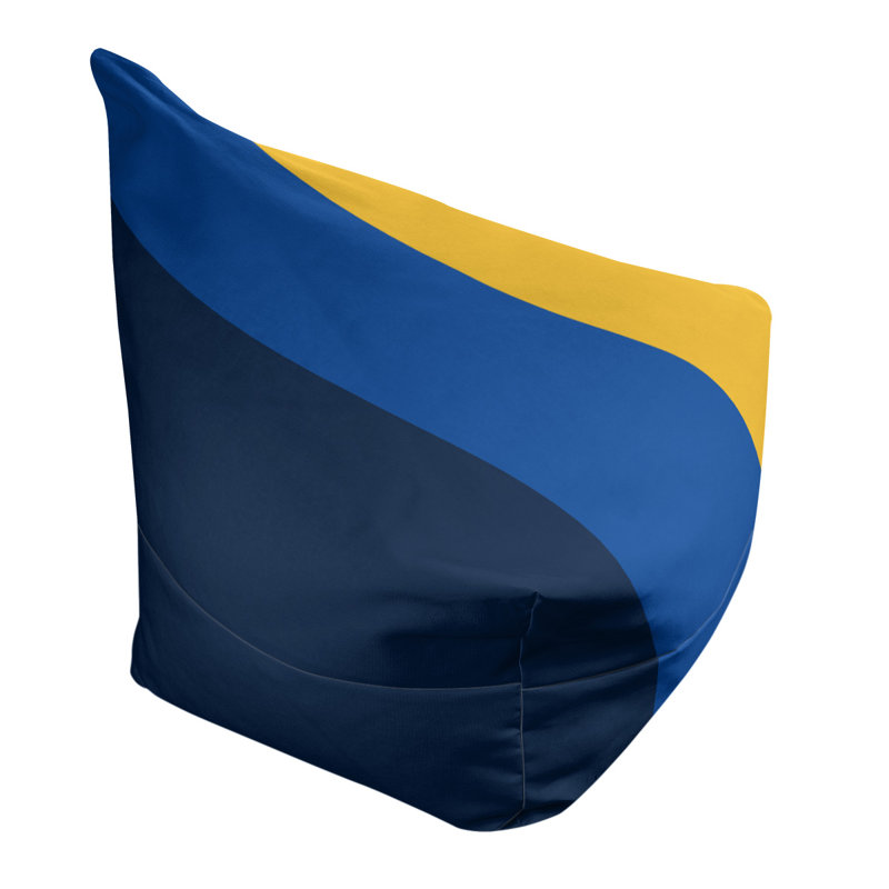 Sac de pois classique, H 30 po x l 27 po x P 27 po, Bleu marine / bleu royal / doré
