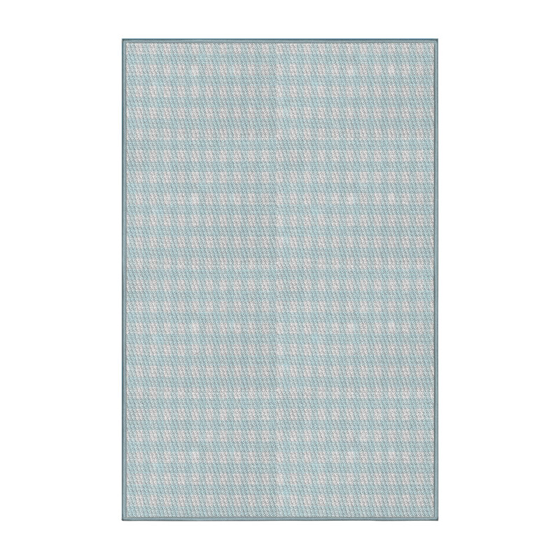 Janicki Gingham Indoor Rug, Rectangle 5' x 8'