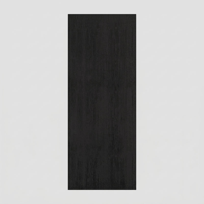 Porte à panneau encastré 96 po Blanq Slab Only Acajou - Contemporain, moderne, brut, 32" x 96" [32" Door]