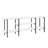 Celine 71" Contemporary Modern Console Table with 3 Shelves in White-1508153120