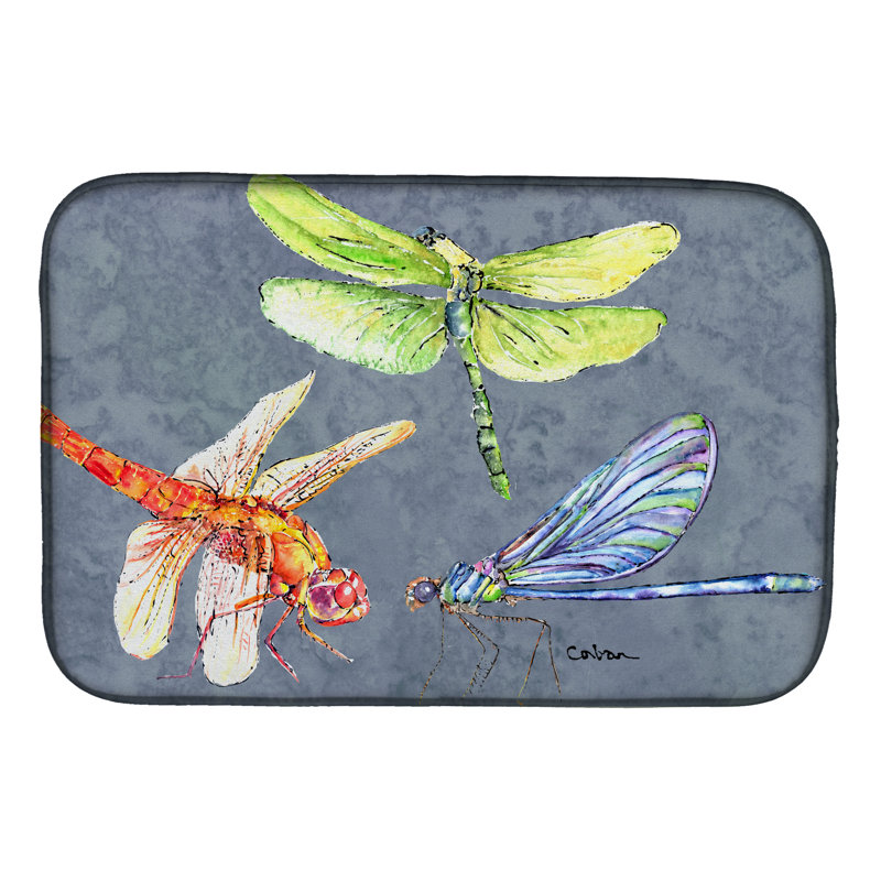 Tapis de séchage libellule times three