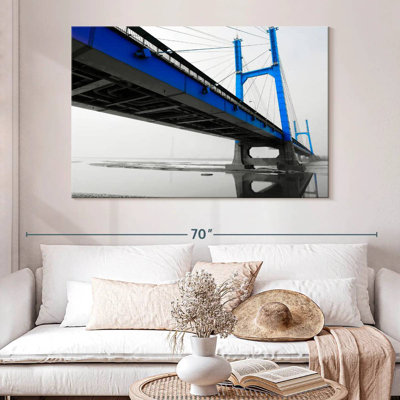 Lilie Suspension Bridge In Blue