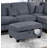 3Pc Sectional Set Corduroy Upholstered Laf Sofa Raf Chaise Ottoman L-Sectional Living Room Furniture-1843486638
